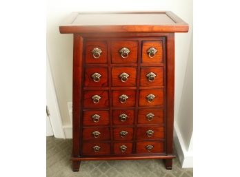 Vintage Wooden Apothecary Cabinet - L26.5' X H38' X D12'