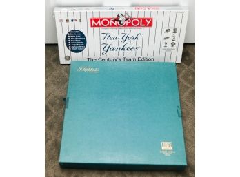 Yankee Monopoly Game- NEVER OPENED - The Century's Team Edition & Scrabble Deluxe Edition