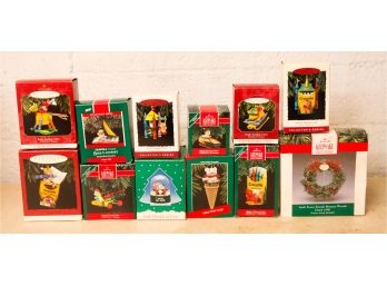 Lot Of 12 Vintage Hallmark Keepsake - Christmas Tree Ornaments In Original Box