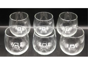 6 Footed Bubble Ball Fish Bowl Goblets