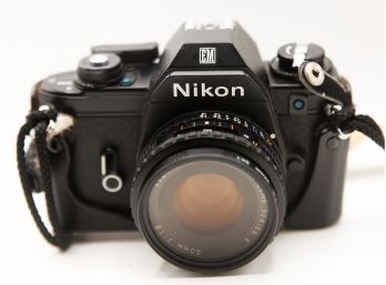 Vintage Nikon Camera - W/ Original Case - 50MM 1.8 - Not Tested