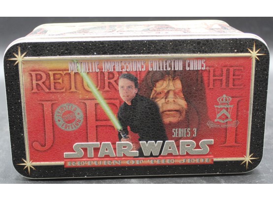 Container Star Wars Series 3 Return Of The Jedi  Metallic Impressions Collections Cards