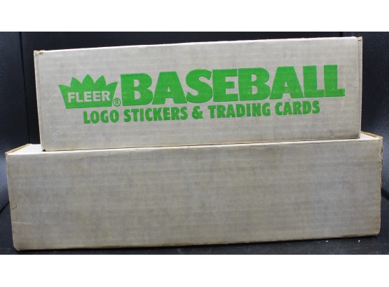Fleer Factory Sealed Logo Stickers And Baseball Trading Cards 1991 Topps Complete Set