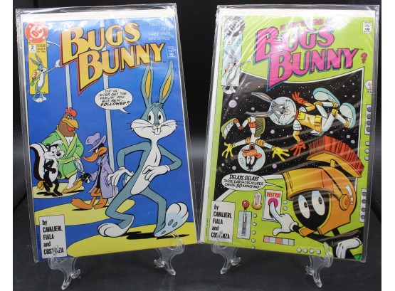 2 D.C Bugs Bunny Comics In Plastic Sleeves