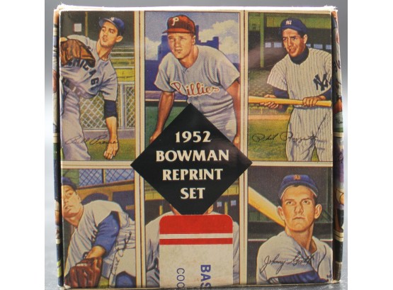 Set Of 1952 Reprint Bowman Set Baseball Cards