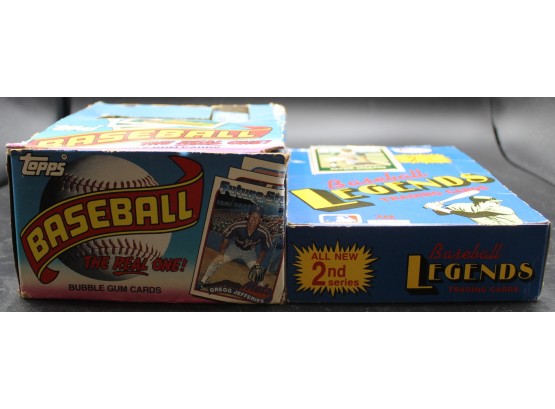 1 Box Of Pacific 1989 Baseball Legends 2nd Series ,and 1 Box 1989 Topps Baseball Cards
