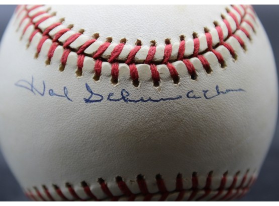 Hal Schumacher Autographed Signed NL Baseball New York Official Ball National League William D. White Pres.