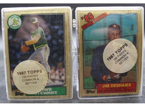5 Packs Assorted 1986 And 1987 Topps Baseball Cards