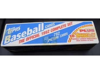 Factory Sealed Set Of 1992 Topps Baseball Cards
