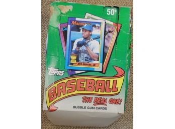 1990 Topps Baseball Card Bubble Gum Box