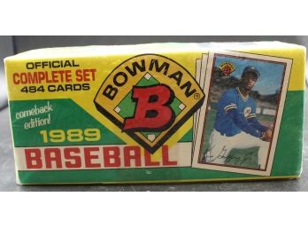 Sealed Set Of Bowman 1989 Baseball Cards 484 Count