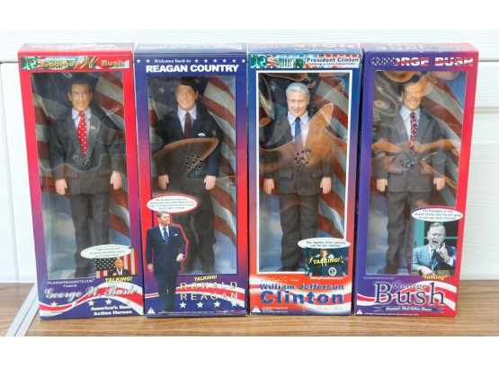 America's Real Action Heroes - 4 US Presidents - Bill Clinton - George Bush - George Bush JR - Ronald Reagan