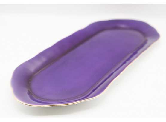 I. Godinger & Co. Purple Ceramic Serving Dish -