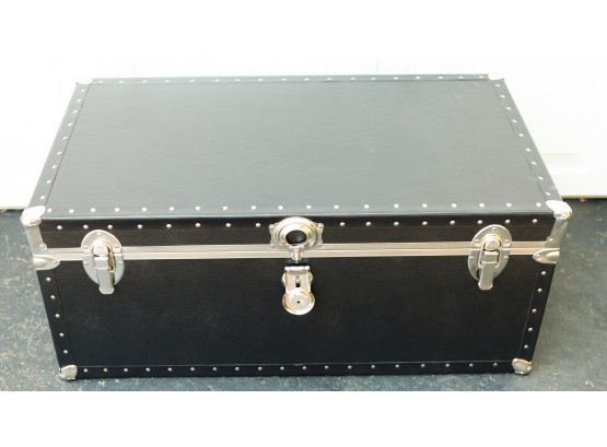 Black Storage Trunk W/ Key - L36' X H16' X D21'