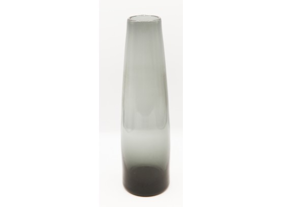 Beautiful Smokey Gray Glass Vase