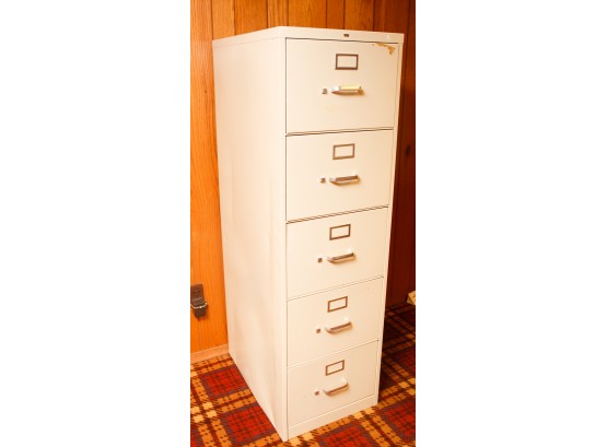 5 Drawer Metal File Cabinet - L18' X H60' X D26.5'