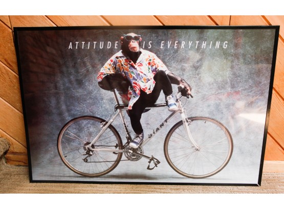 Framed Poster - 'Attitude Is Everything' - L36' X H24.5'