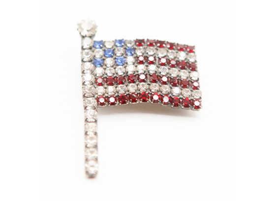 Vintage American Flag Brooch Lapel Pin