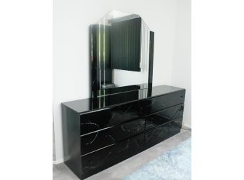 Millenium - Dresser With Mirror - 6 Drawer - Formica Finish - L73.5' X H29.5 X D16.5' - Mirror L44' X H42'