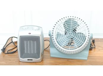 Small Space Heater Model#754200 & Small Desk Fan