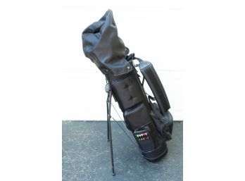 Golf Bag W/ Left Handed Assorted Golf Clubs - Palm Springs Pro 1500 Golf Clubs  -  Made In USA