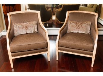 Taylor King - Two Stunning Club Chairs - Manufacturers Of Fine Furniture