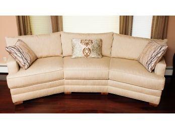 Cornerstone Wedge Sofa - Beautiful Sofa W/ 3 Throw Pillows - L112' X H37' X D35'