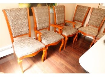 6 Beautiful Dining Chairs - 2 Captain Chairs Included - L25.5' X H42' X D24'