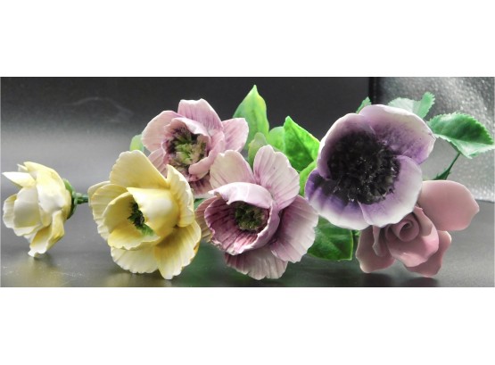Ceramic Painted Artificial Flowers