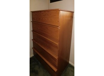 5 Drawer Dresser Storage Press Wood