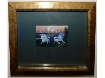 'Friends' Adirondack Chair Framed Photograph
