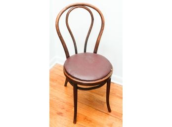 Vintage Bent Wood Cafe Chairs - Seat Cushion Detaches - L16.5' X H35' X D19.5'