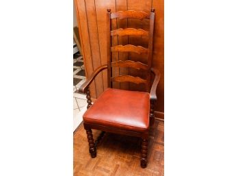 Charming Wooden Ladder Back Chair - Great Condition - L22' X H43' X D17'