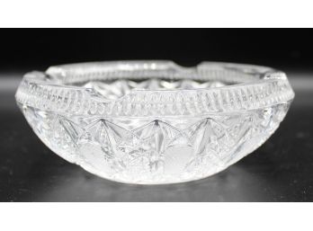 Vintage Clear Round Glass Ashtray