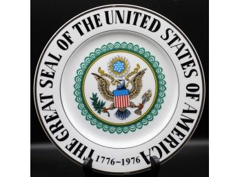 Vintage The Great Seal Of The United States Of America Plate 1776-1976 Bicentennial