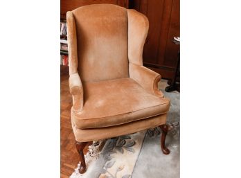 Beautiful Vintage Wingback Upholstered Chair - L23' X H43' X D31'