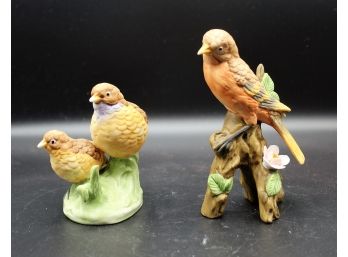 Pair Of Ceramic Bird Figurines