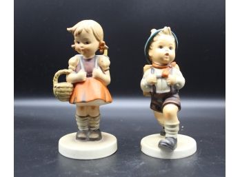 W. Germany Hummel Schoolboy And Schoolgirl Figurine - 1960-1963