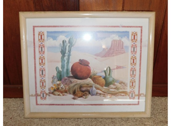 Southwest Desert Scene Framed Print By Gloria Ericksen