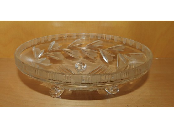 Lovely Footed Cut Glass Bowl