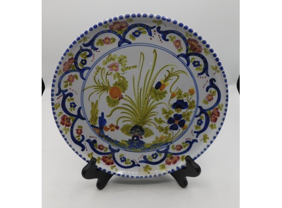 Lovely Hand-painted Decorative Plate Signed Orvieto