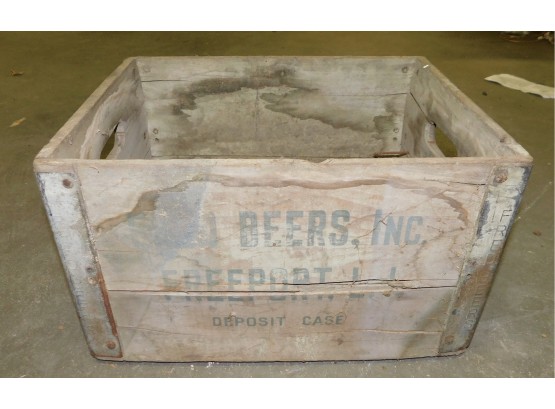Vintage Beers Inc Wood Crate With Handles