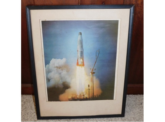 Atlas 4B Launch Print Framed