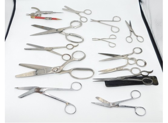 Assorted Lot Of Stainless Steel Scissors