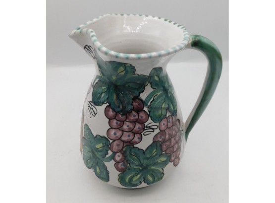 Lovely Hand-painted Grape Vine Pattern Pattern Ceramic Pitcher