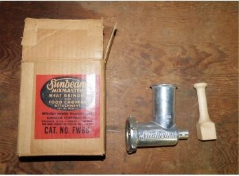 Vintage Sunbeam Mixmaster Neat Grinder/ Food Chopper In Box