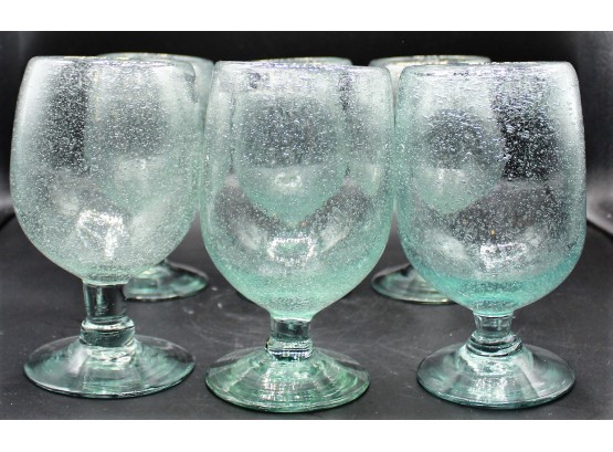 Bubble Glass Wine Glasses - Set Of 6