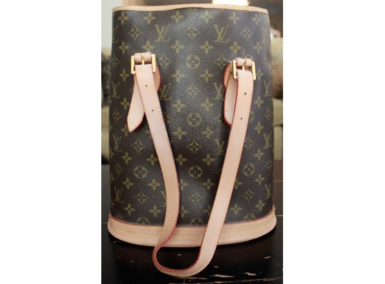 Louis Vuitton Inspired Petit Canvas Bucket Bag