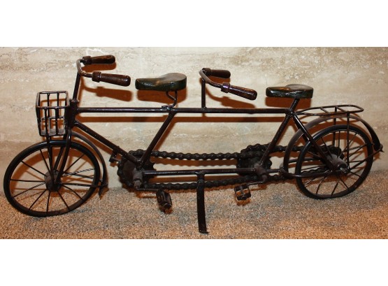 Vintage Decorative Metal Tandem Bicycle