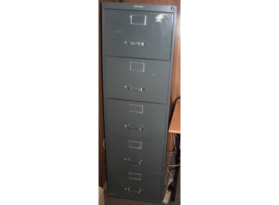 Vintage Steel 4-Drawer File Cabinet